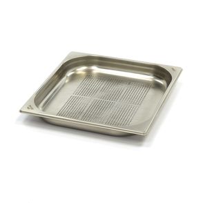 Recipient Gastronorm - GN 2/3 - 4 cm Adâncime - Oțel Inoxidabil - Perforat