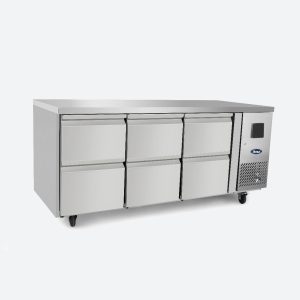 Masă de Lucru Refrigerată cu 6 Sertare (Cu Răcire)